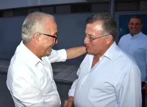 Ο Γιάννης Ντούμος στον Αγιασμό του Αρχελάου Κατερίνης