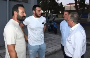 Ο Γιάννης Ντούμος στον Αγιασμό του Αρχελάου Κατερίνης