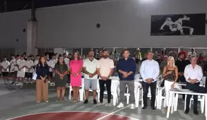 Ο Γιάννης Ντούμος στον Αγιασμό του Αρχελάου Κατερίνης