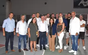 Ο Γιάννης Ντούμος στον Αγιασμό του Αρχελάου Κατερίνης