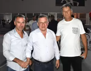 Ο Γιάννης Ντούμος στον Αγιασμό του Αρχελάου Κατερίνης