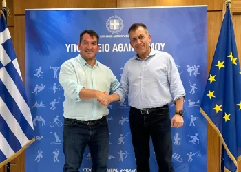 Με τον Υπουργό Αθλητισμού Γιάννη Βρούτση συναντήθηκε ο Πύρρος Δήμας