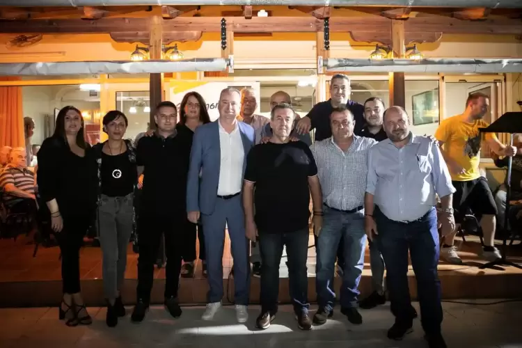 Σε Αρωνά και Παλαιό Κεραμίδι συνεχίστηκαν οι ομιλίες του Δημάρχου Κατερίνης   