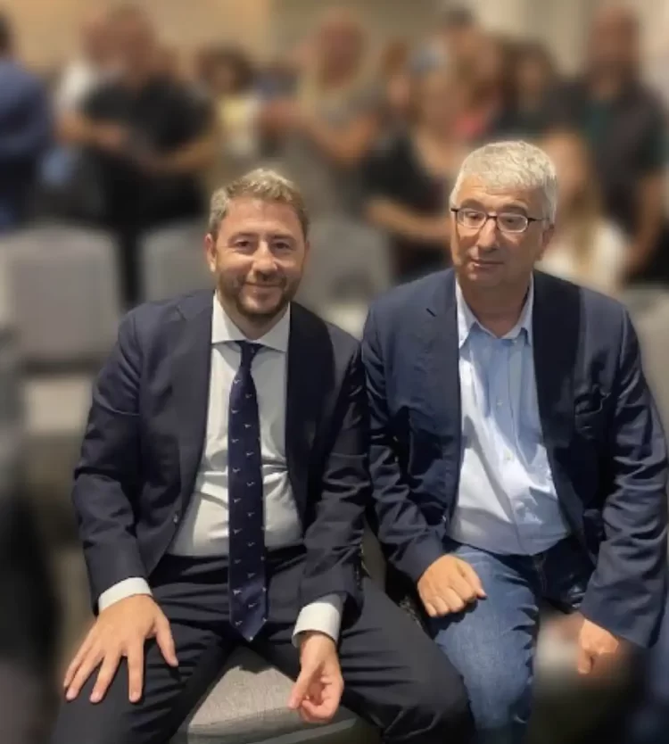Συνάντηση Κωνσταντίνου Κιτιξή με Νίκο Ανδρουλάκη