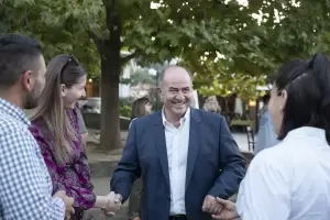 ΣΥΝΘΕΣΗ: Από τον Νέο Παντελεήμονα ξεκίνησαν οι προεκλογικές ομιλίες του υποψηφίου Δημάρχου Δίου Ολύμπου Βαγγέλη Γερολιόλιου