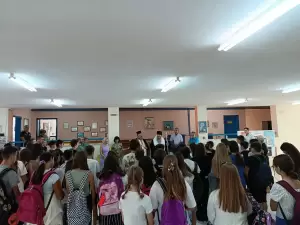 Τελετή Αγιασμού στο Γυμνάσιο Μακρυγιάλου από τον Σεβασμιώτατο Μητροπολίτη Κίτρους, Κατερίνης και Πλαταμώνος κ. Γεώργιο
