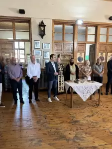 Ο βουλευτής Πιερίας Σπύρος Κουλκουδίνας στις τελετές αγιασμού   των σχολείων της Πιερίας