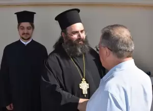 Ο υποψήφιος Δήμαρχος Κατερίνης Γιάννης Ντούμος στους Αγιασμούς των Σχολείων