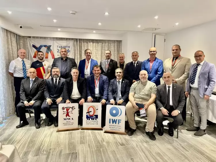 O Πύρρος Δήμας Πρόεδρος της Μεσογειακής Συνομοσπονδίας άρσης βαρών O Πύρρος Δήμας Πρόεδρος της Μεσογειακής Συνομοσπονδίας άρσης βαρών