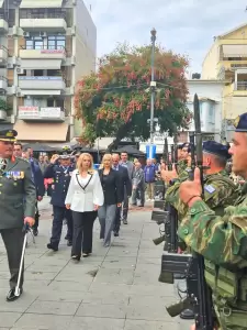 Η Άννα Μάνη – Παπαδημητρίου εκπρόσωπος της Κυβέρνησης στην 111η επέτειο απελευθέρωσης της Κατερίνης