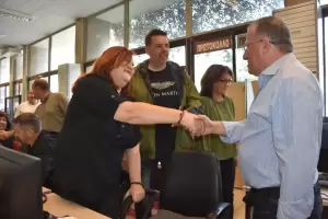 Επίσκεψη Γιάννη Ντούμου και υποψ. Συμβούλων του στο Δημαρχείο Κατερίνης