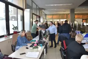 Επίσκεψη Γιάννη Ντούμου και υποψ. Συμβούλων του στο Δημαρχείο Κατερίνης