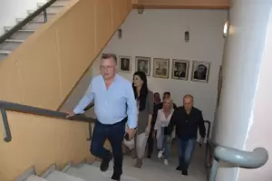 Επίσκεψη Γιάννη Ντούμου και υποψ. Συμβούλων του στο Δημαρχείο Κατερίνης