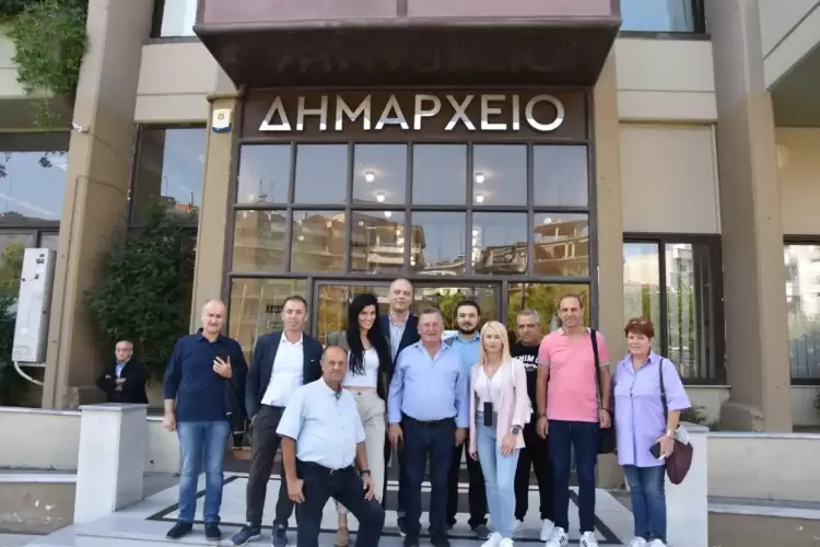 Επίσκεψη Γιάννη Ντούμου και υποψ. Συμβούλων του στο Δημαρχείο Κατερίνης