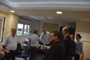 Επίσκεψη Γιάννη Ντούμου και υποψ. Συμβούλων του στο Δημαρχείο Κατερίνης