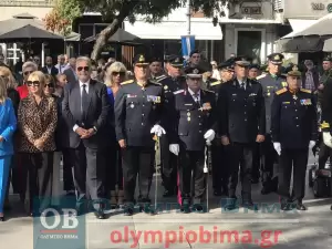 Κατερίνη: 28η Οκτωβρίου – Κατάθεση Στεφάνων για την Εθνική Επέτειο στην Πλατεία Ελευθερίας