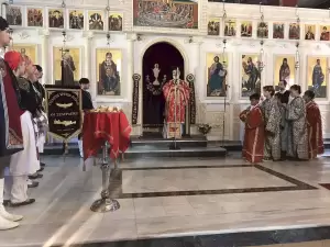 Οι «Σταυραετοί» της Κατερίνης με επιμνημόσυνη δέηση τίμησαν τους 4 Κρητικούς Αγίους Οι «Σταυραετοί» της Κατερίνης με επιμνημόσυνη δέηση τίμησαν τους 4 Κρητικούς Αγίους