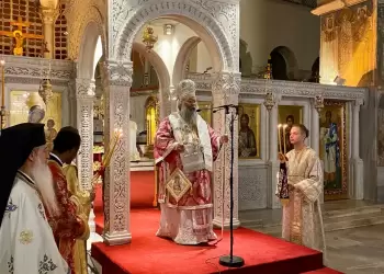 Προεόρτια αρχιερατική αγρυπνία  στον Άγιο Δημήτριο Θεσσαλονίκης με τη συμμετοχή νέων 