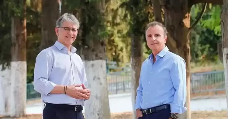 Ο Θανάσης Μαντζούκας με τον Βαγγέλη Λαγδάρη για την διεκδίκηση του Δήμου Πύδνας Κολινδρού