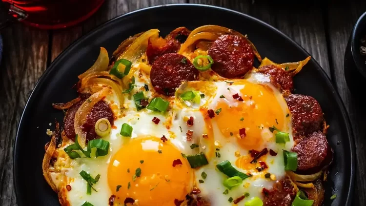 Τι θα φάμε σήμερα – Σαγανάκι με λουκάνικα και αυγά
