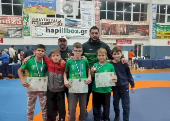 Αρχέλαος Κατερίνης: “Έλαμψαν” οι πιτσιρικάδες στην πάλη