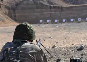 Εκτέλεση βολών στο πεδίο βολής φορητού οπλισμού Λιτοχώρου