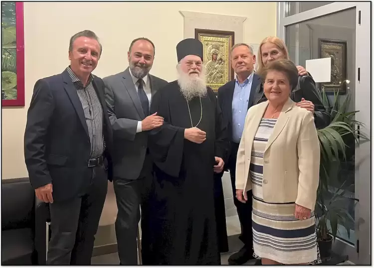 Επίσκεψη του γέροντος Εφραίμ Βατοπαιδινού στην Κέντρο Ημέρας Κατερίνης “Παναγία η Βηματάρισσα”