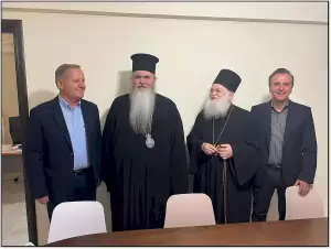 Επίσκεψη του γέροντος Εφραίμ Βατοπαιδινού στην Κέντρο Ημέρας Κατερίνης “Παναγία η Βηματάρισσα”