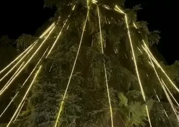 Η Μητρόπολη Κατερίνης φωταγώγησε το δικό της χριστουγεννιάτικο δέντρο (εικόνες)