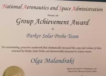 Βραβείο από τη Νasa σε Ελληνίδα Ερευνήτρια Φυσικής Διαστήματος για την έρευνα των μυστηρίων του Ήλιου