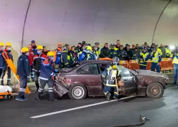 Αυτοκινητόδρομος Αιγαίου: Ολοκληρώθηκε η άσκηση ευρείας κλίμακας στη Σήραγγα Τ2 (Τεμπών) (εικόνες)