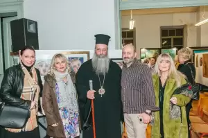 Εγκαίνια ομαδικής εικαστικής έκθεσης – Οι εικαστικοί τίμησαν τη Λίνα Γιαμούζη