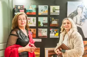 Εγκαίνια ομαδικής εικαστικής έκθεσης – Οι εικαστικοί τίμησαν τη Λίνα Γιαμούζη