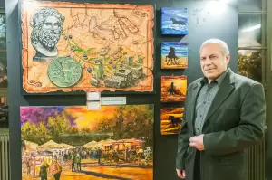 Εγκαίνια ομαδικής εικαστικής έκθεσης – Οι εικαστικοί τίμησαν τη Λίνα Γιαμούζη