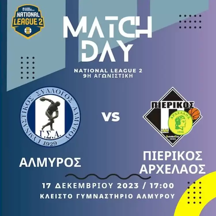 ΓΣ Αλμυρού – ΣΦΚ Πιερικός Αρχέλαος: Έξοδος κινδύνου