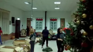 Καπνικός Σταθμός Κατερίνης: Άρχισε η προετοιμασία του Χριστουγεννιάτικου Χωριού