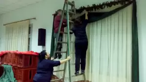 Καπνικός Σταθμός Κατερίνης: Άρχισε η προετοιμασία του Χριστουγεννιάτικου Χωριού