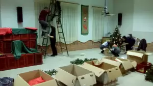 Καπνικός Σταθμός Κατερίνης: Άρχισε η προετοιμασία του Χριστουγεννιάτικου Χωριού