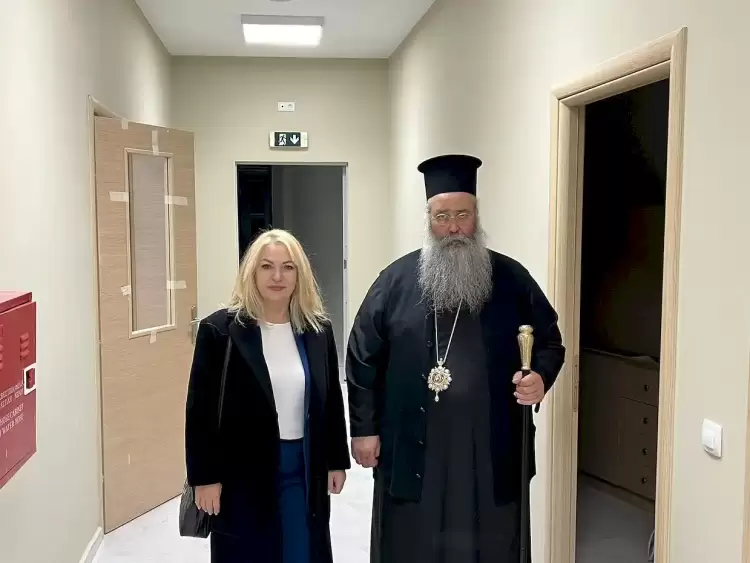 Συμβολή της Υφυπουργού Ανάπτυξης στο έργο της ανακαίνισης του Πνευματικού  Κέντρου της Ιεράς Μητροπόλεως Κίτρους