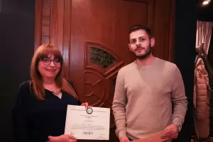 Κοπή βασιλόπιτας του Συλλόγου Εικαστικών Καλλιτεχνών Πιερίας.