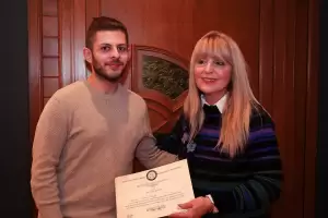 Κοπή βασιλόπιτας του Συλλόγου Εικαστικών Καλλιτεχνών Πιερίας.