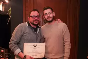 Κοπή βασιλόπιτας του Συλλόγου Εικαστικών Καλλιτεχνών Πιερίας.