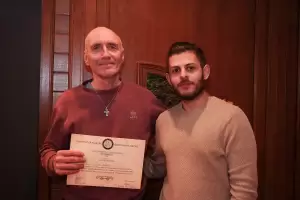 Κοπή βασιλόπιτας του Συλλόγου Εικαστικών Καλλιτεχνών Πιερίας.