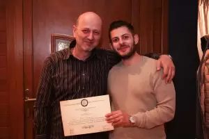 Κοπή βασιλόπιτας του Συλλόγου Εικαστικών Καλλιτεχνών Πιερίας.