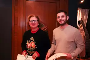 Κοπή βασιλόπιτας του Συλλόγου Εικαστικών Καλλιτεχνών Πιερίας.