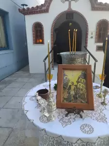 Νοσοκομείο Κατερίνης: Αγιασμός στο νεόκτιστο εκκλησάκι των Αγίων Νεκταρίου Πενταπόλεως και Λουκά Συμφερωπόλεως Νοσοκομείο Κατερίνης: Αγιασμός στο νεόκτιστο εκκλησάκι των Αγίων Νεκταρίου Πενταπόλεως και Λουκά Συμφερωπόλεως