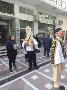 Οι Λιβαδιώτες της Κατερίνης με το διονυσιακό έθιμο, “Τα Μπαμπαλιούρια”