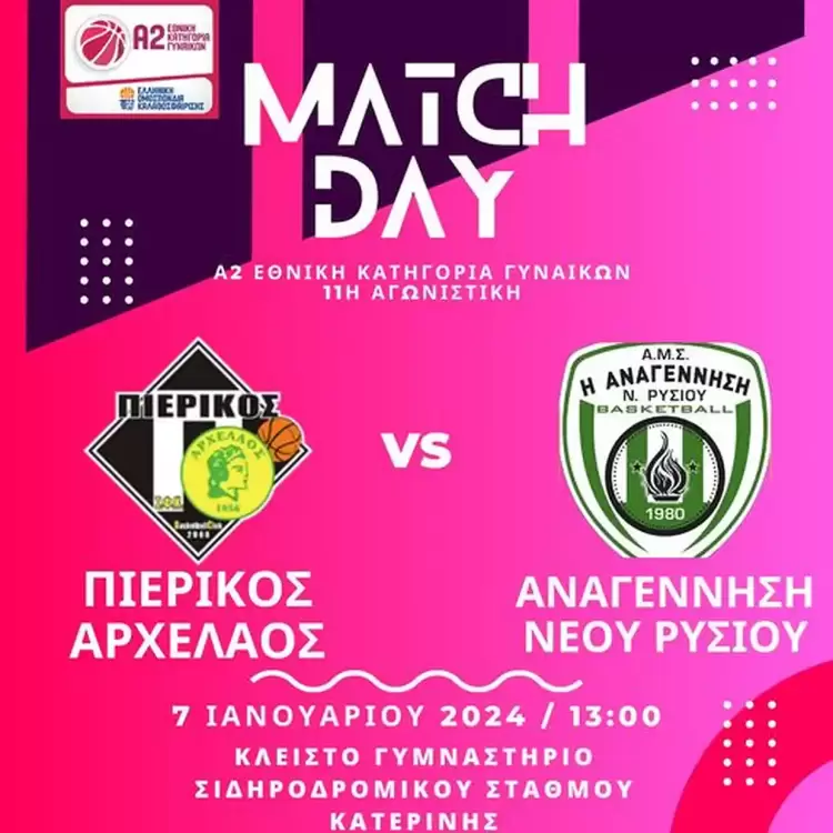 Πιερικός Αρχέλαος Αναγέννηση Νέου Ρυσίουq Με στόχο το νικηφόρο ποδαρικό στο 2024