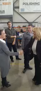 Στην Gizelis Robotics η Υφυπουργός Ανάπτυξης – «Καθοριστική για την ανάπτυξη η επένδυση στις νέες τεχνολογίες»