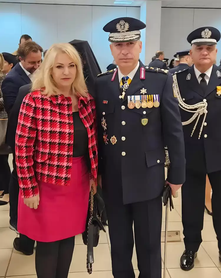 Στην Τελετή Παράδοσης – Ανάληψης Καθηκόντων του Αρχηγού της Ελληνικής Αστυνομίας η Άννα Μάνη – Παπαδημητρίου